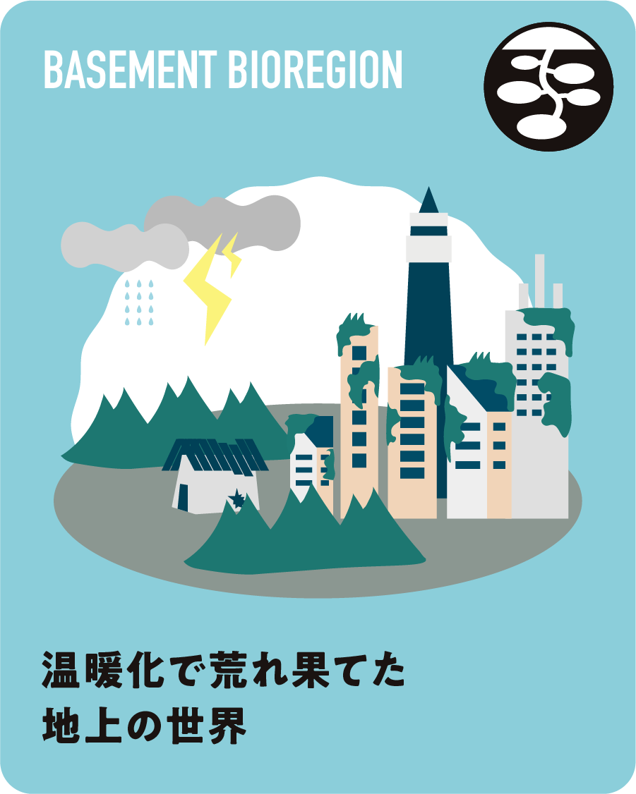 温暖化で荒れ果てた地上の世界